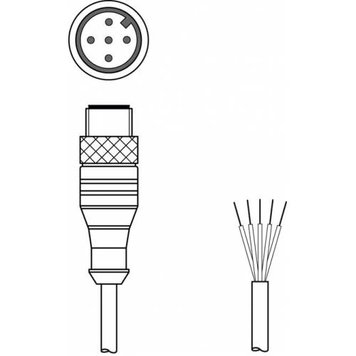 KS U-M12-5A-P1-020 - Соединительный кабель