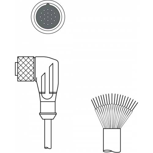 KD U-M23-JW-P1-100 - Соединительный кабель