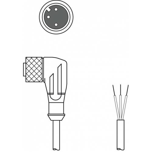KD U-M12-3W-V1-030 - Соединительный кабель