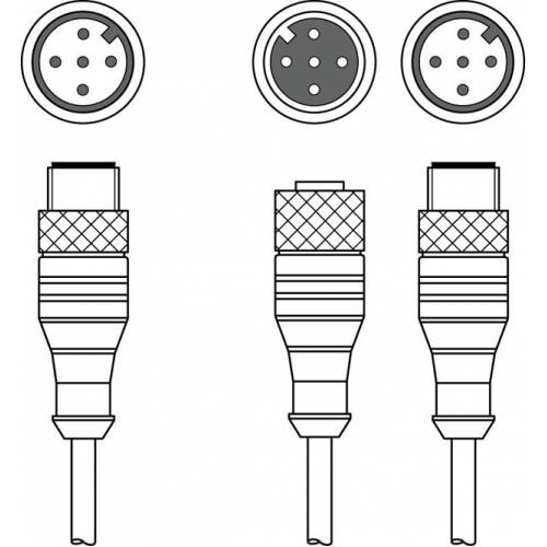 K-YCN M12A-5m-M12A-S-PUR - Соединительный кабель