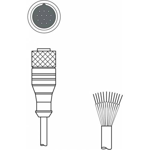 KD U-M23-CA-P1-050 - Соединительный кабель KD U-M23-CA-P1-050 - Соединительный кабель