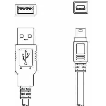 KB USB A - USB miniB - Service line