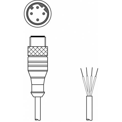 KS ET-M12-4A-P7-300 - Соединительный кабель