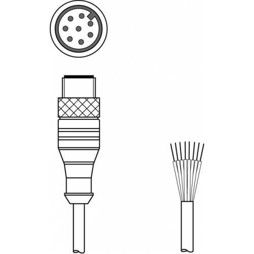 KS S-M12-8A-P1-300 - Соединительный кабель