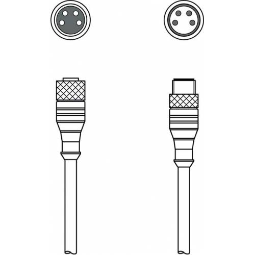KDS U-M8-4A-M8-4A-P1-003 - Соединительный кабель