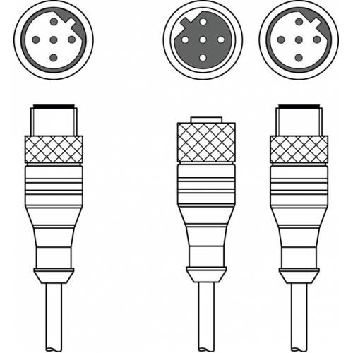 K-YPB M12A-5m-M12A-S-PUR - Соединительный кабель