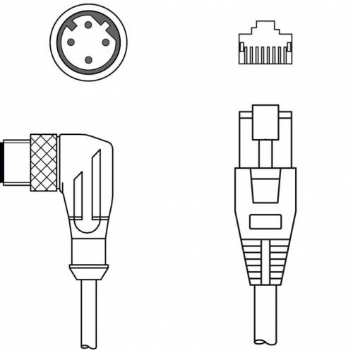KSS ET-M12-4W-RJ45-A-P7-050 - Соединительный кабель