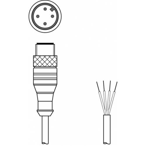 CB-M12-2000-4GMB - Соединительный кабель