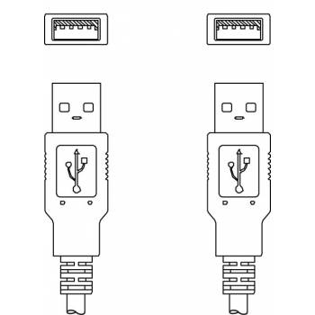 KB USB A - USB A - Соединительный кабель