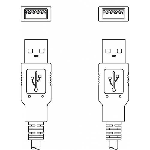 KB USB A - USB A - Соединительный кабель