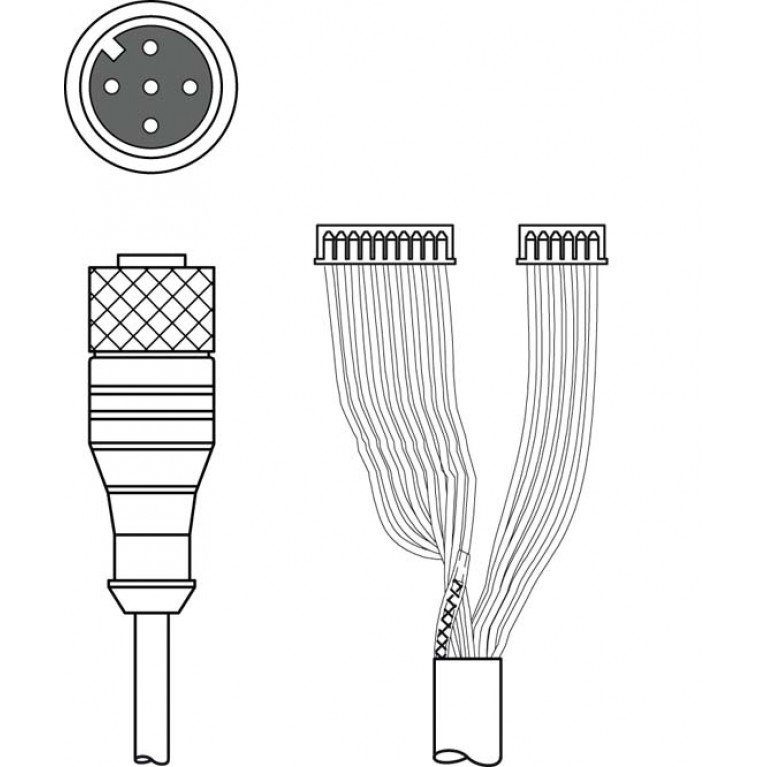 KB JST-M12A-5P-3000 - Connection cable