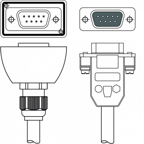 CB-D9-10000-5GF/GM - Соединительный кабель