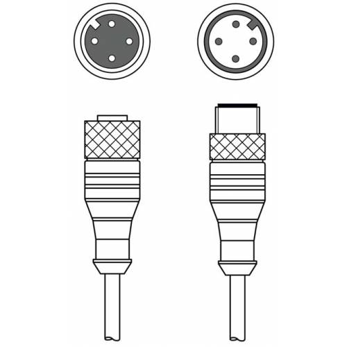 KDS U-M12-4A-M12-4A-V1-020 - Соединительный кабель