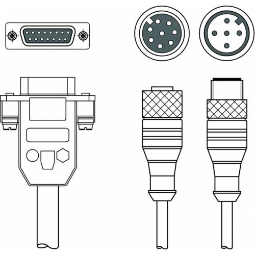 KB M12A-8P-PC-IO-3000 - Соединительный кабель